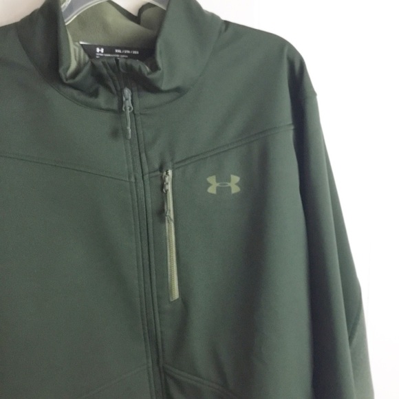 Under Armor Dark Green Cold Gear Jacket Size XXL Mens - Picture 2 of 5